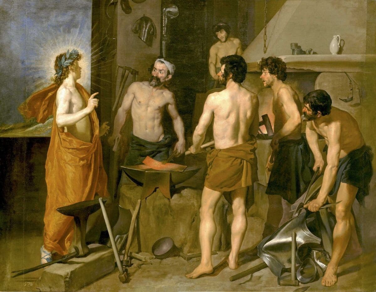 La forja de Vulcano- Velasquez. Texto Paulina Salinas